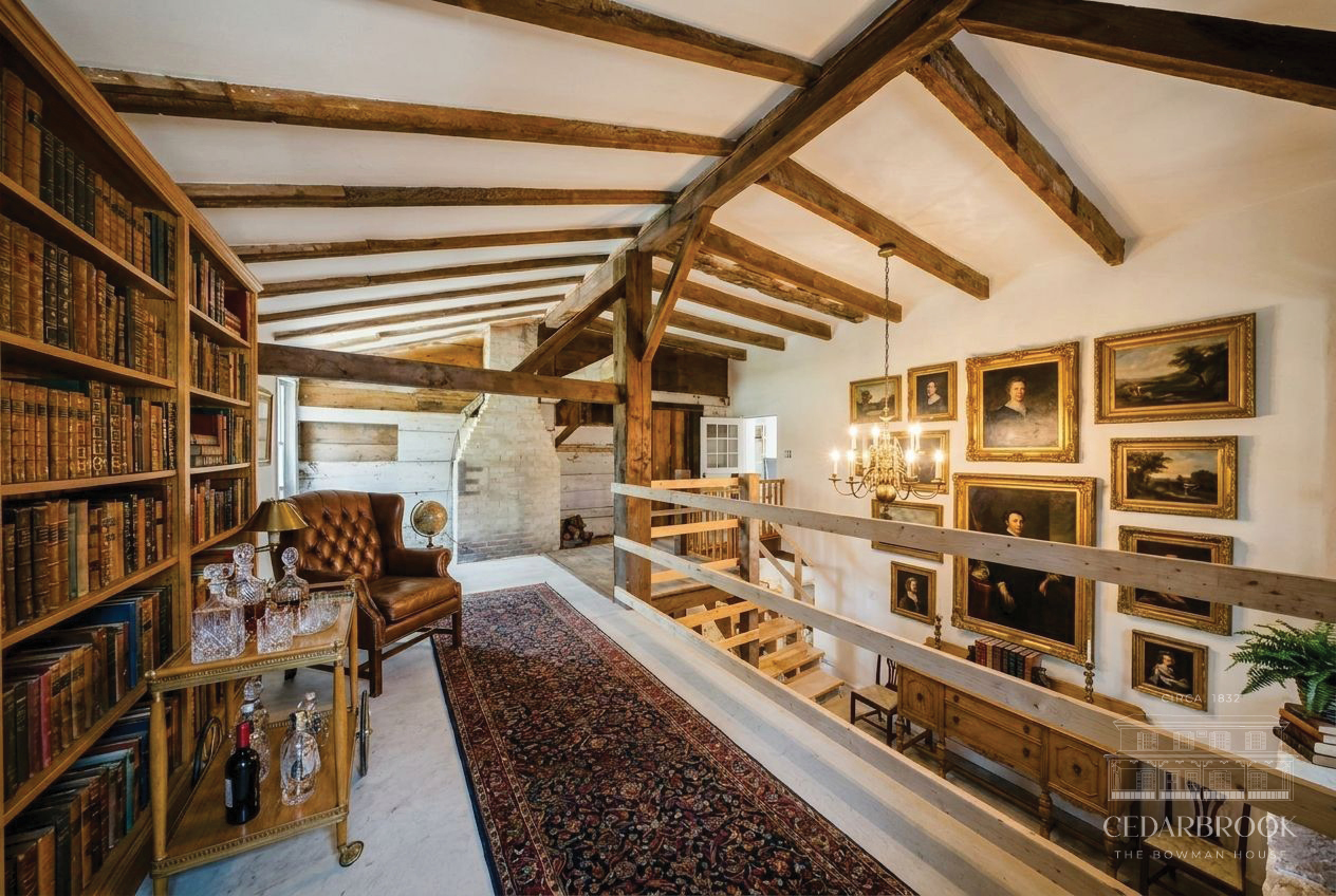 AI concept visualization of the loft lounge at The Bowman House